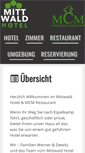 Mobile Screenshot of mittwaldhotel.de